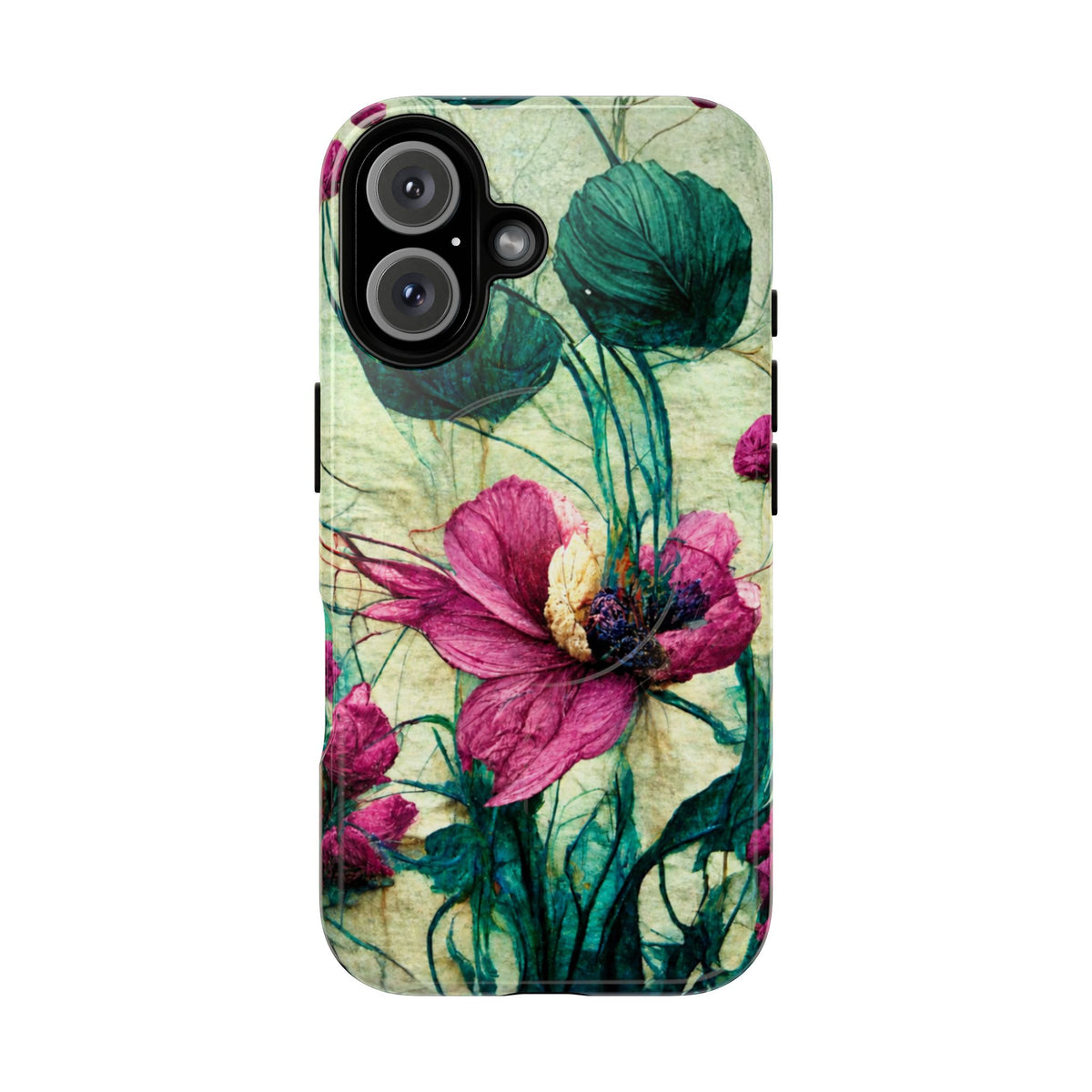 Patty's Plum Oriental Poppy Tough Magnetic Phone Cases for iPhone