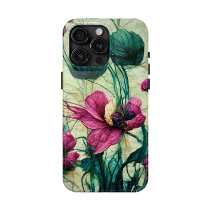 Patty's Plum Oriental Poppy Tough Phone Cases