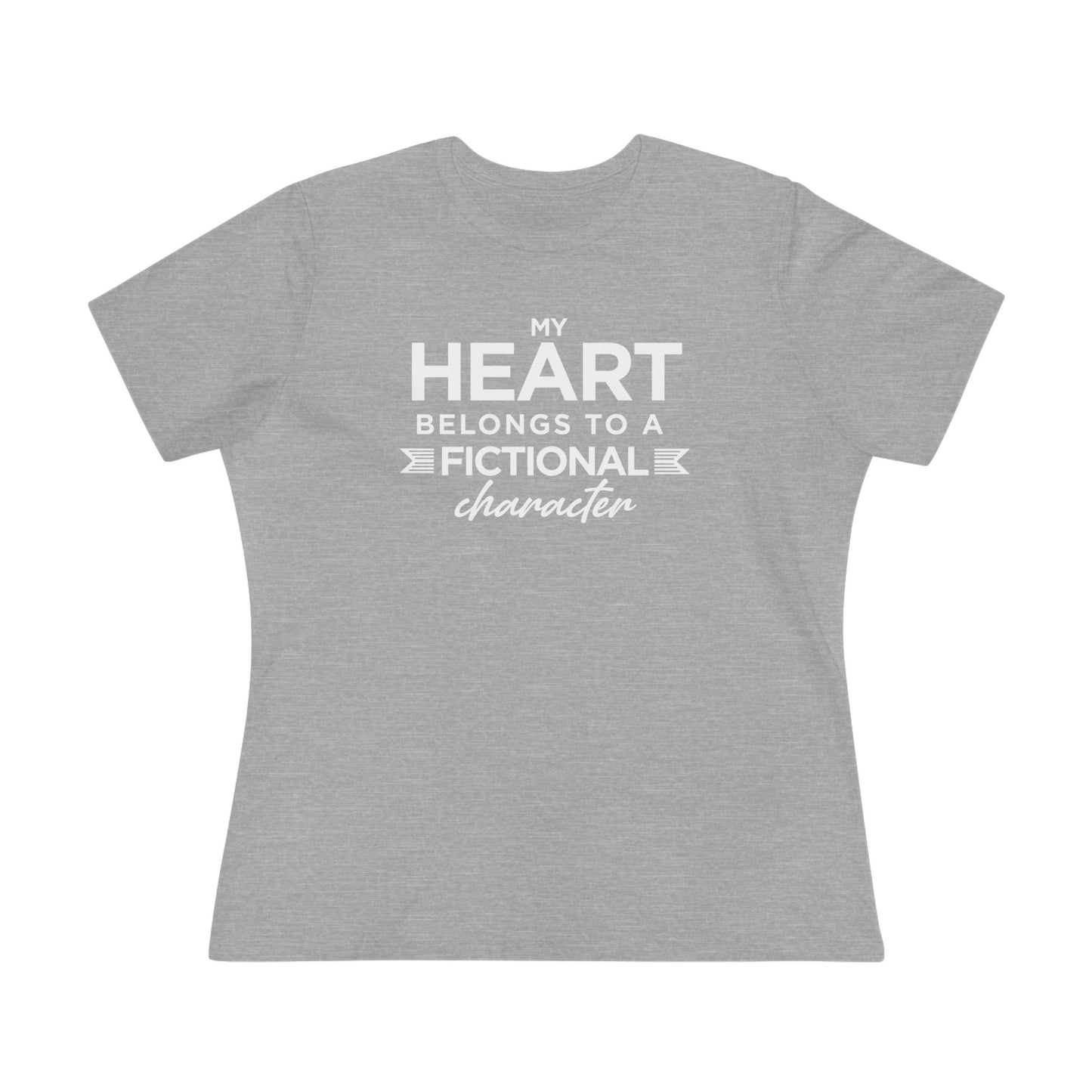 My Heart Belongs To A Fictional Character, Women's Cotton Tee