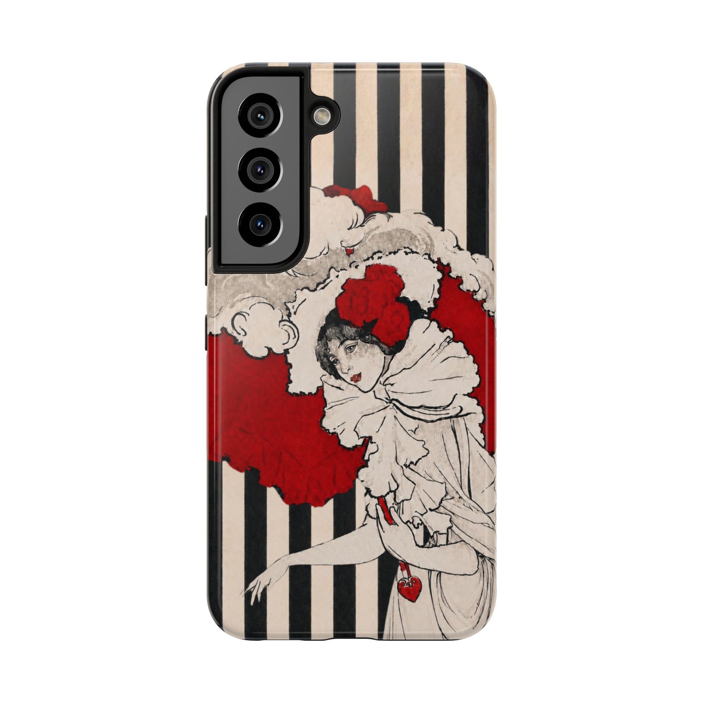 Art Nouveau Woman in Red Hat Tough Phone Cases