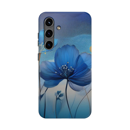 Blue Floral Tough Phone Cases