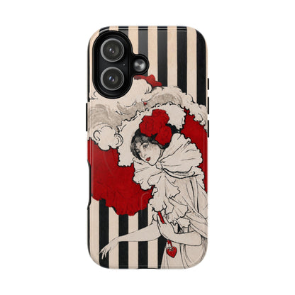 Art Nouveau: Woman in Red Hat MagSafe Phone Cases