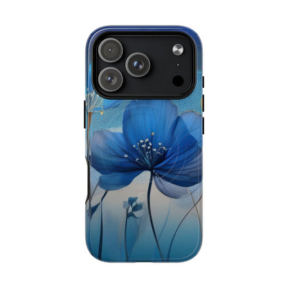 Blue Floral MagSafe Phone Cases