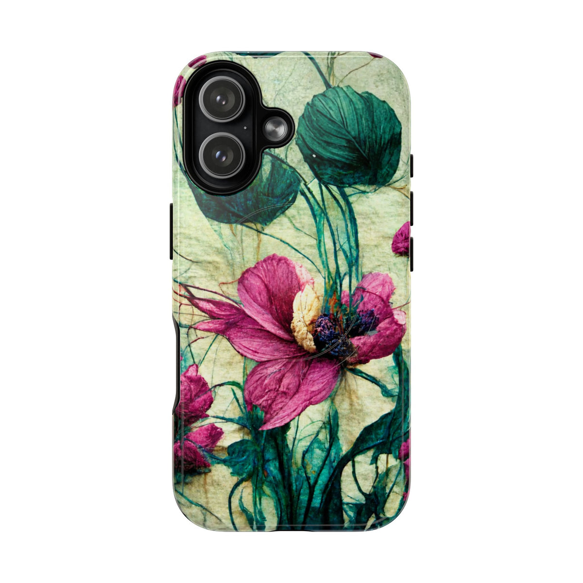 Patty's Plum Oriental Poppy Tough Magnetic Phone Cases for iPhone