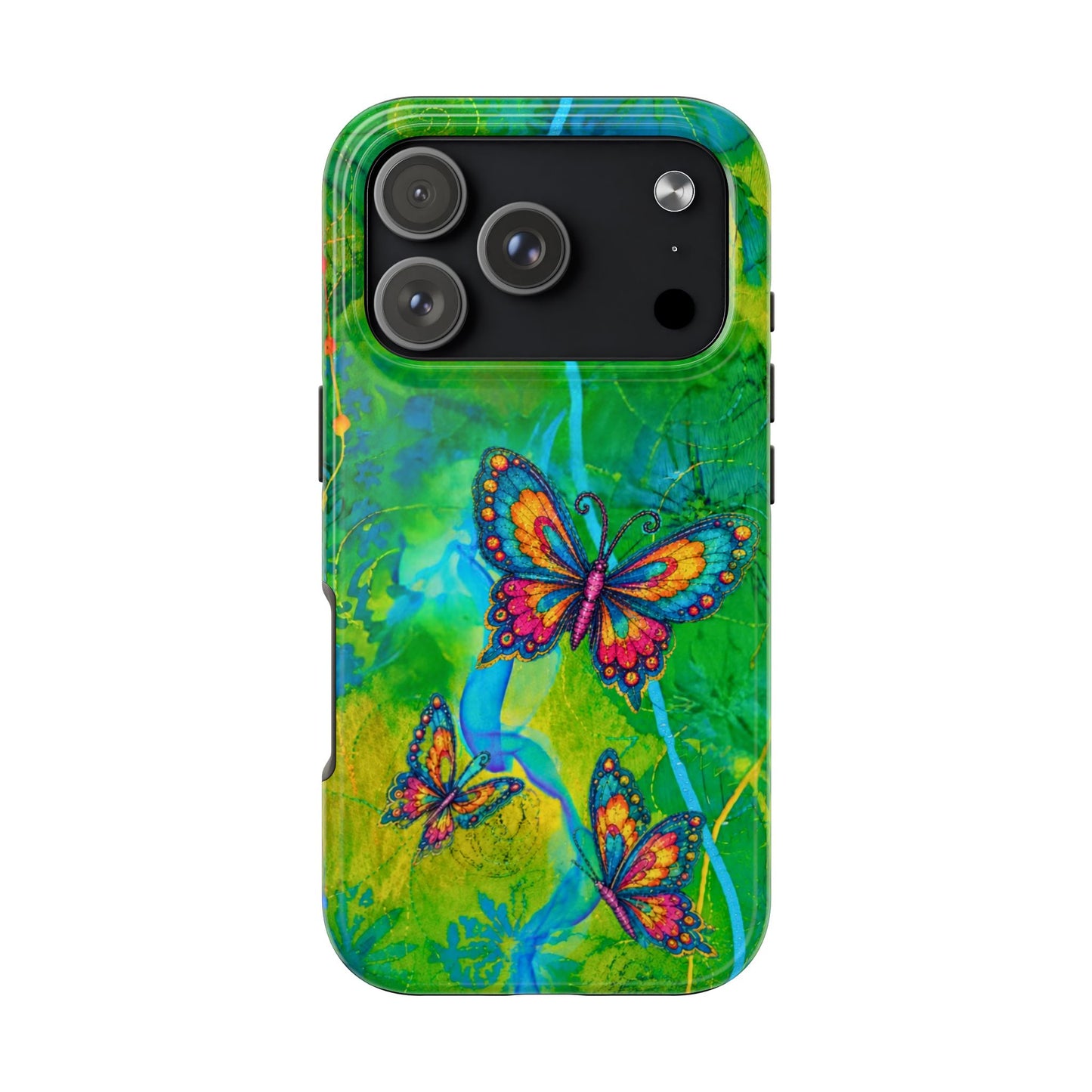 Morning Meditation - Butterfly Garden Tough Phone Case