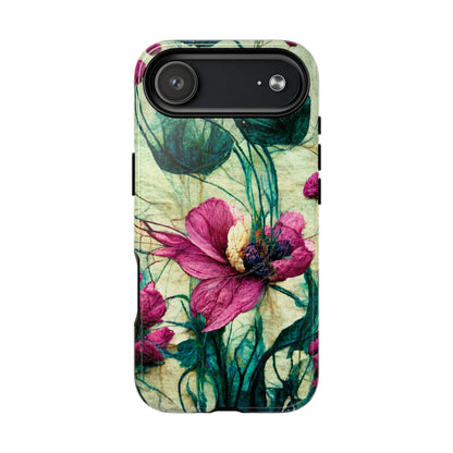 Patty's Plum Oriental Poppy Tough Magnetic Phone Cases for iPhone