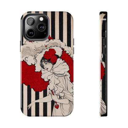 Art Nouveau Woman in Red Hat Tough Phone Cases