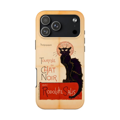 Art Nouveau: The Chat Noir (Black Cat) Tough Phone Cases