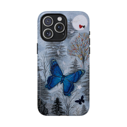Blue Butterfly MagSafe Phone Cases