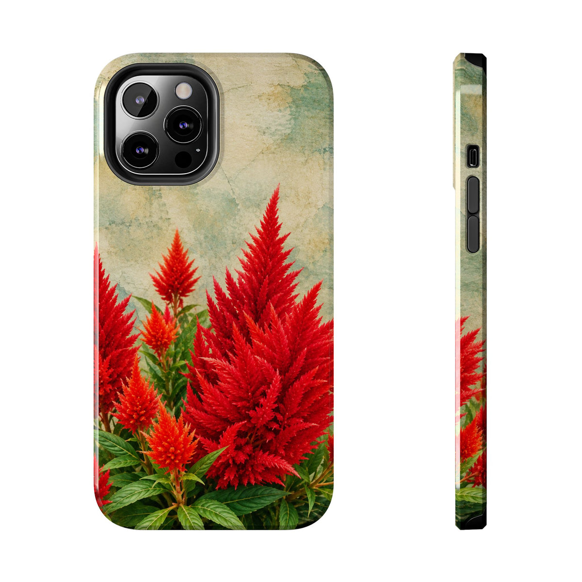 Scarlet Celosia Tough Phone Cases (iPhones & Samsung)