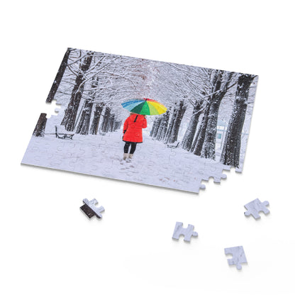 Winter Wonderland Puzzle, Colorful Umbrella | 120, 252, 500-Piece