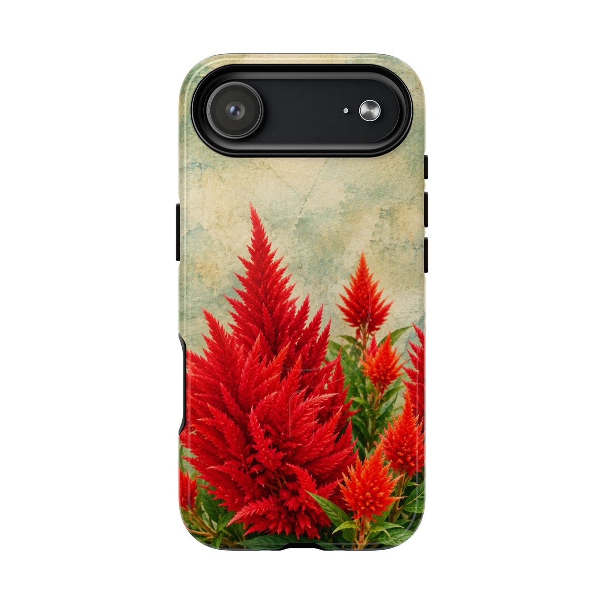 Scarlet Celosia Tough Magnetic Cases for iPhones