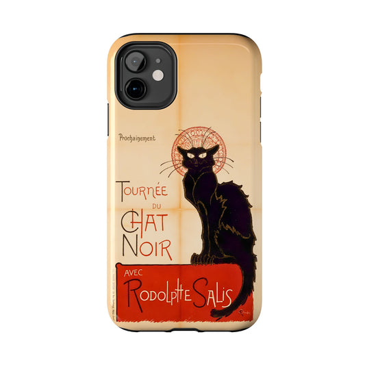 Art Nouveau: The Chat Noir (Black Cat) Tough Phone Cases