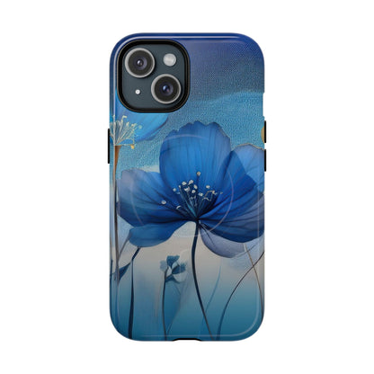 Blue Floral MagSafe Phone Cases