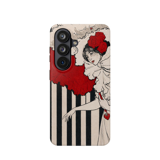 Art Nouveau: Woman in Red Hat Magnetic Phone Case – Samsung Galaxy S26