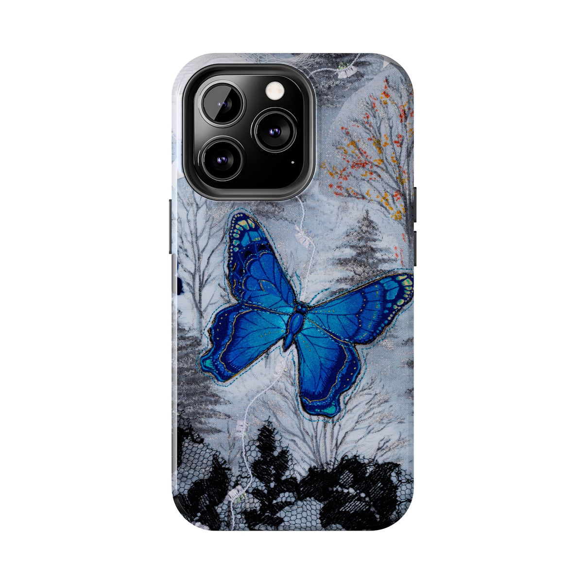 Blue Butterfly Tough Phone Cases