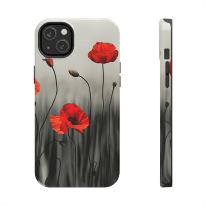 Poppy Modern Art Tough Phone Cases