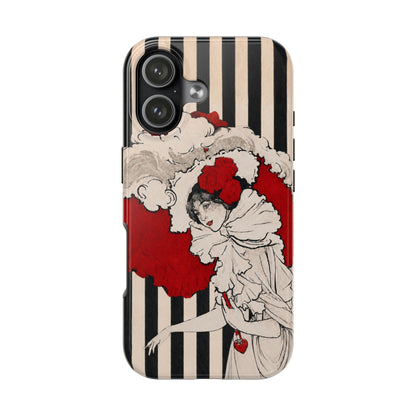 Art Nouveau Woman in Red Hat Tough Phone Cases
