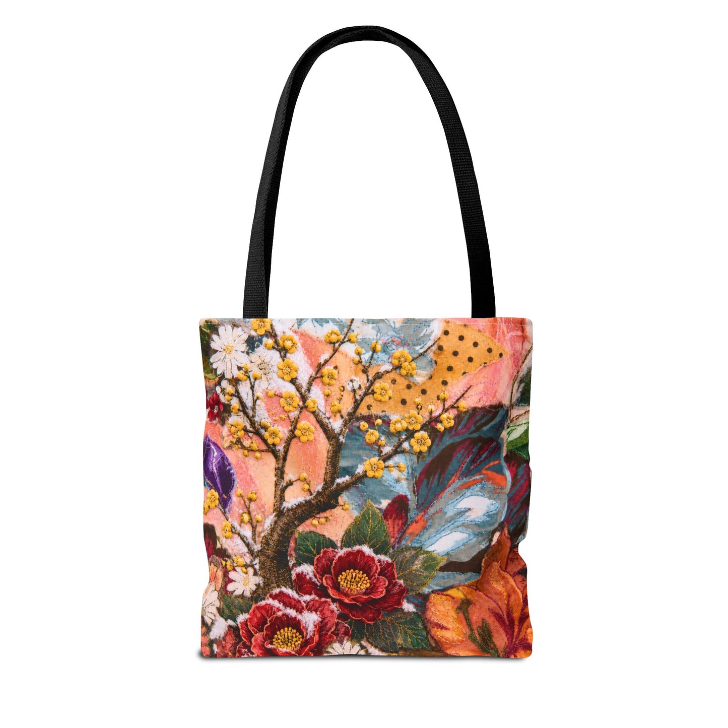 A Flower in Winter Collage Tote Bag