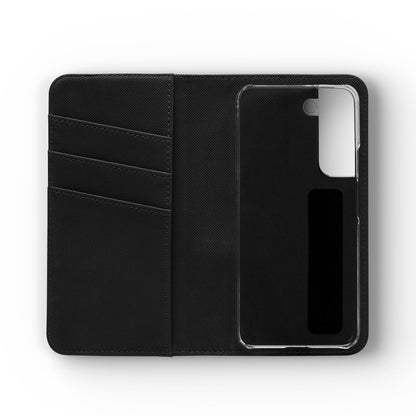 Artistic Floral Flip Wallet Phone Cases — with Card Slots
