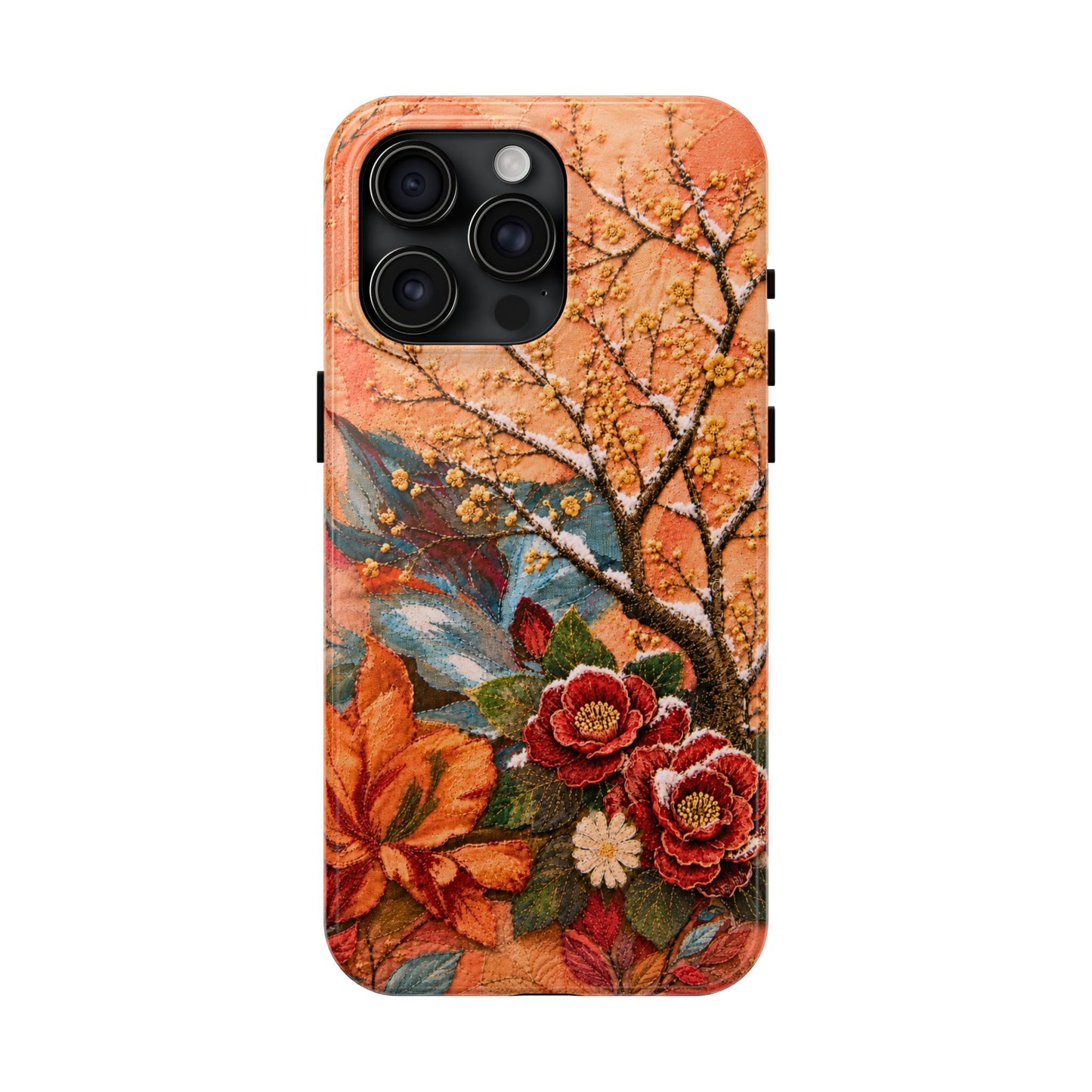 A Flower in Winter - Floral Vintage Tough Phone Case