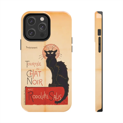 Art Nouveau: The Chat Noir (Black Cat) Tough Phone Cases