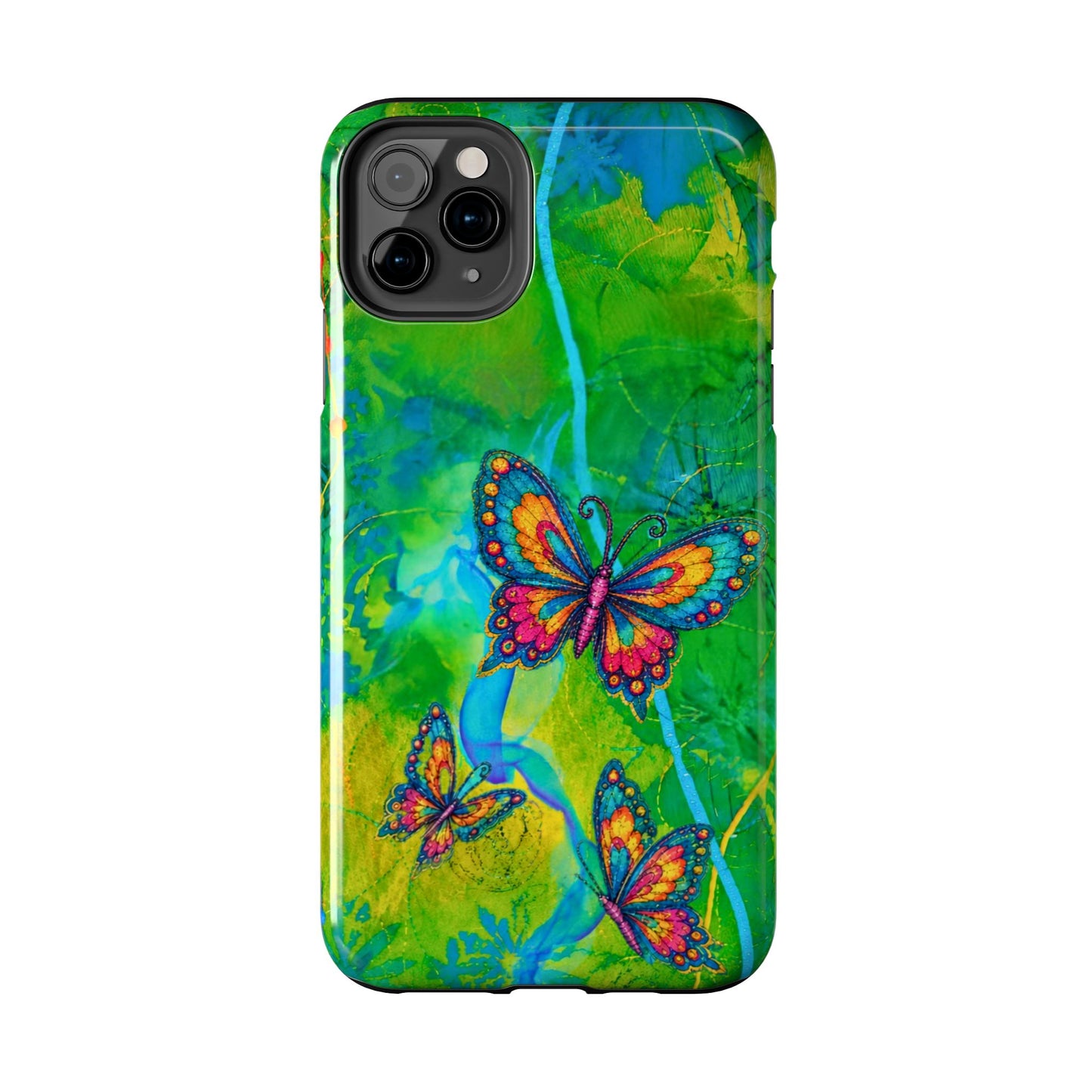 Morning Meditation - Butterfly Garden Tough Phone Case