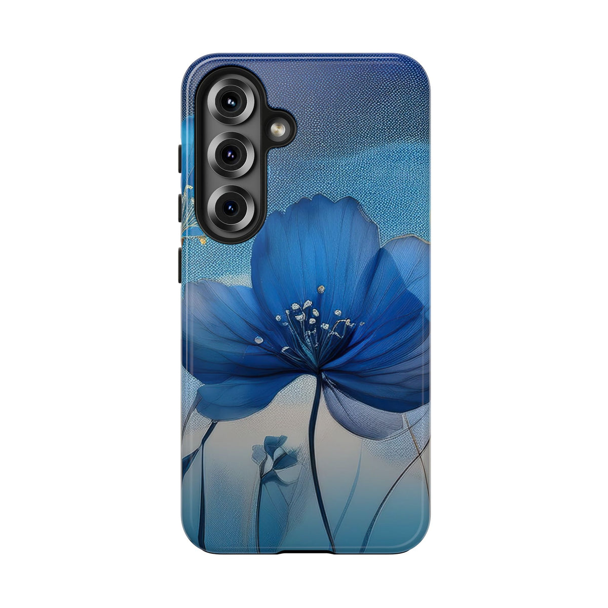 Blue Floral Tough Phone Cases