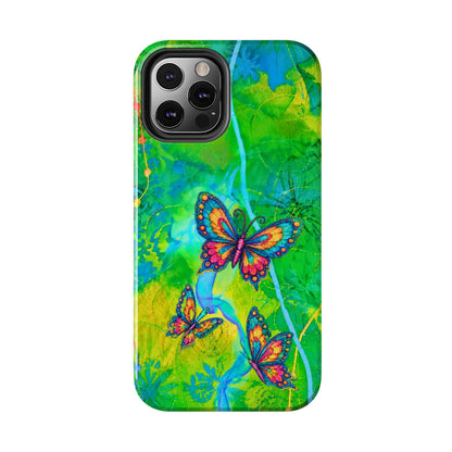 Morning Meditation - Butterfly Garden Tough Phone Case