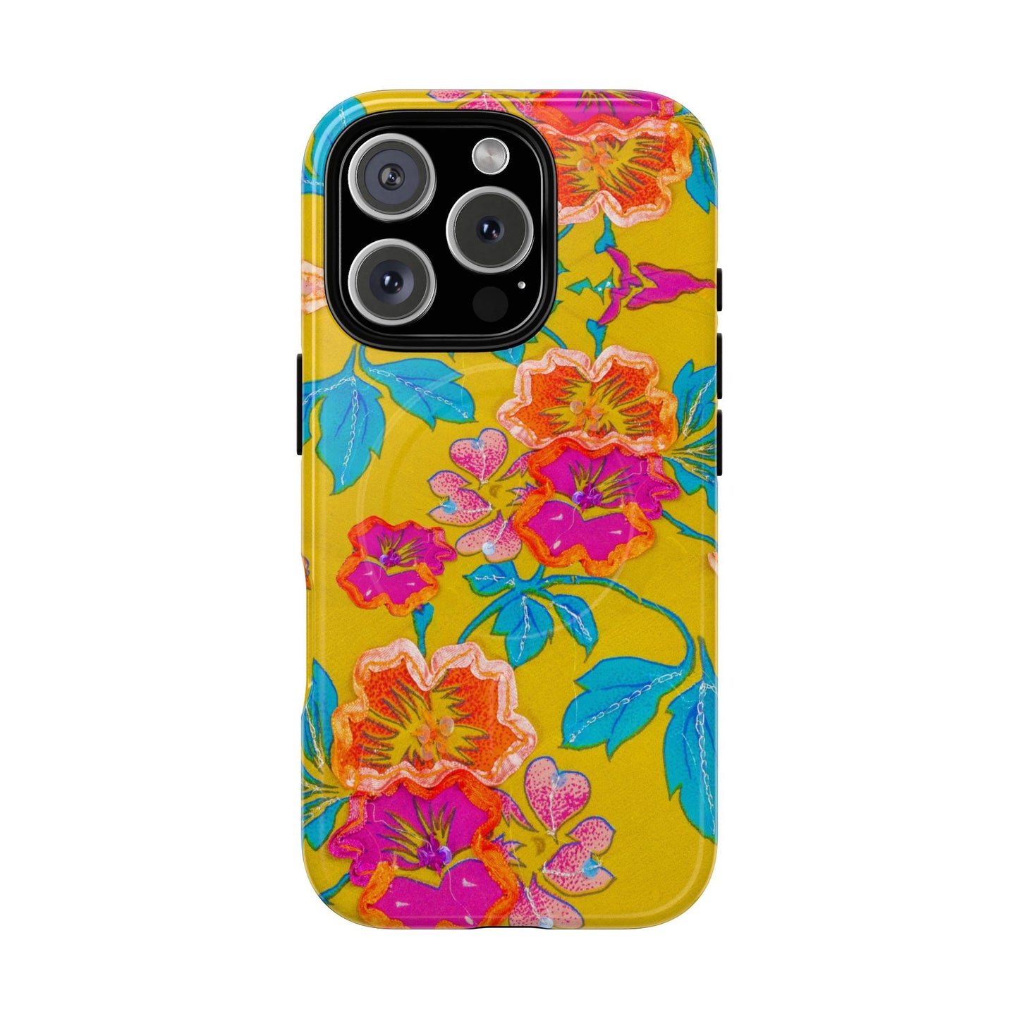 Golden Garden Bloom MagSafe Phone Cases