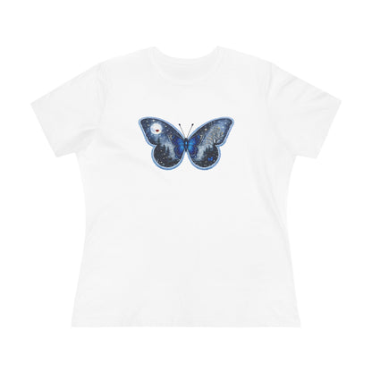 Blue Butterfly Artful Tee - Butterfly Dreamscape