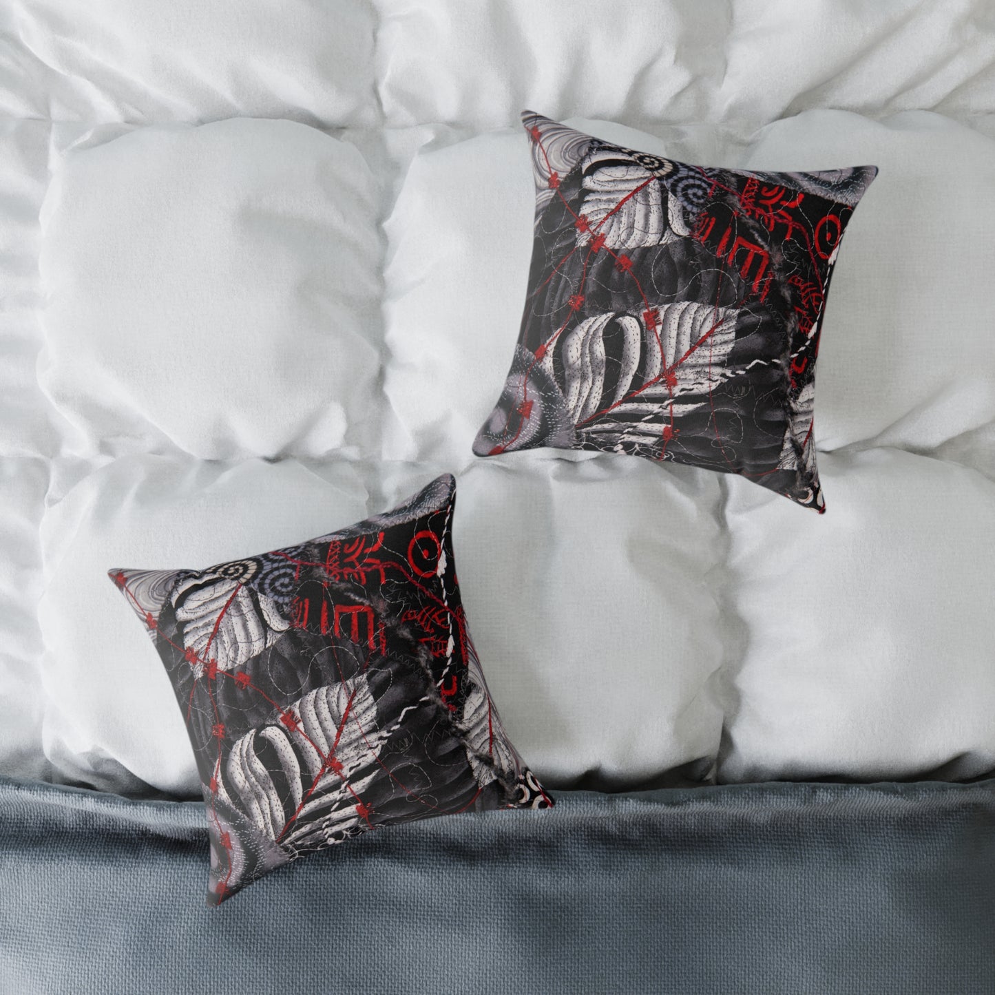 The Whispering Wind Square Poly Canvas Pillow