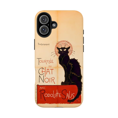 Art Nouveau: The Chat Noir (Black Cat) Tough Phone Cases
