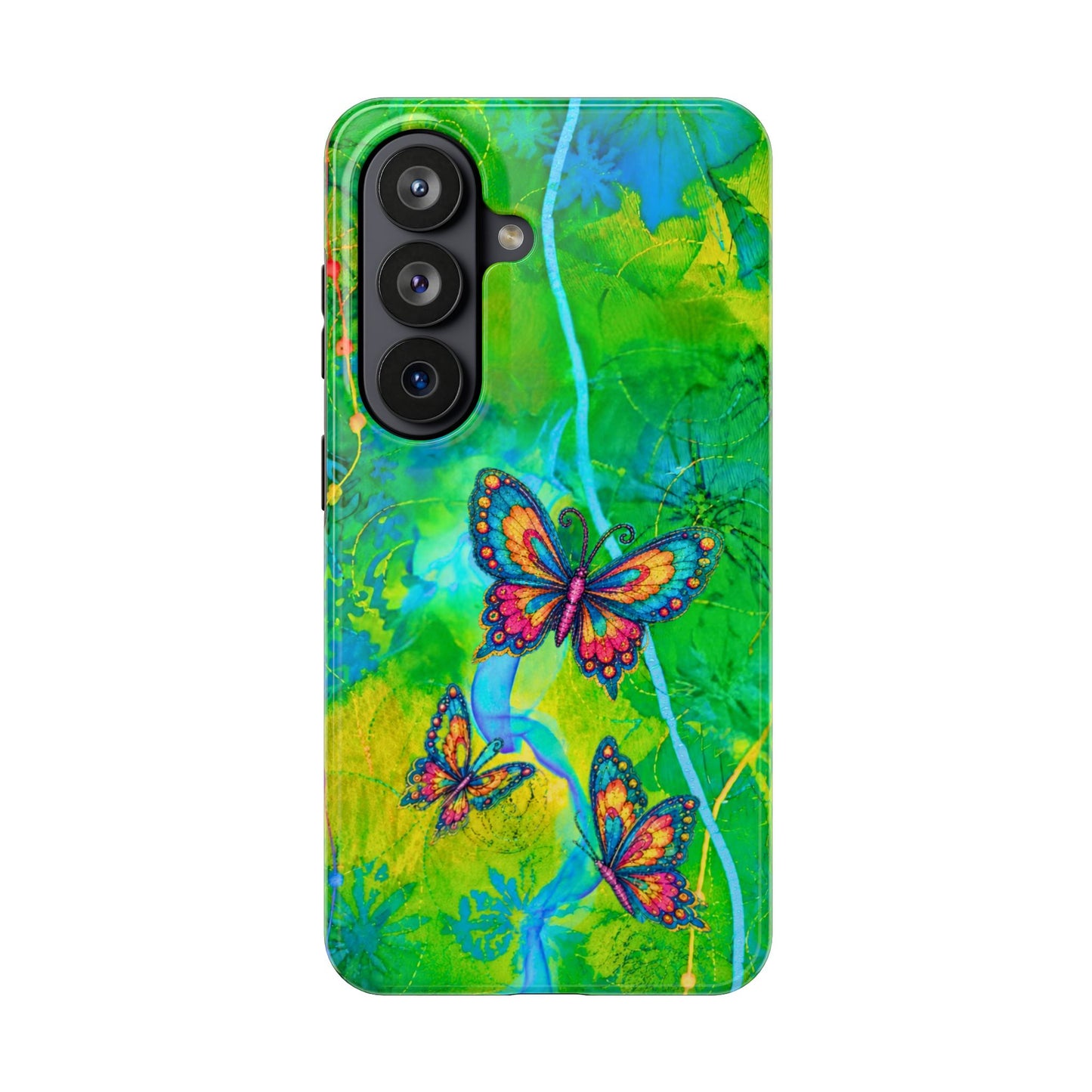Morning Meditation - Butterfly Garden Tough Phone Case