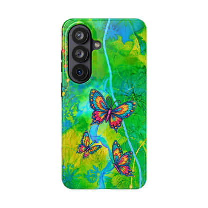 Morning Meditation - Butterfly Garden Tough Phone Case
