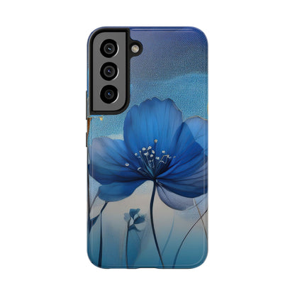 Blue Floral Tough Phone Cases