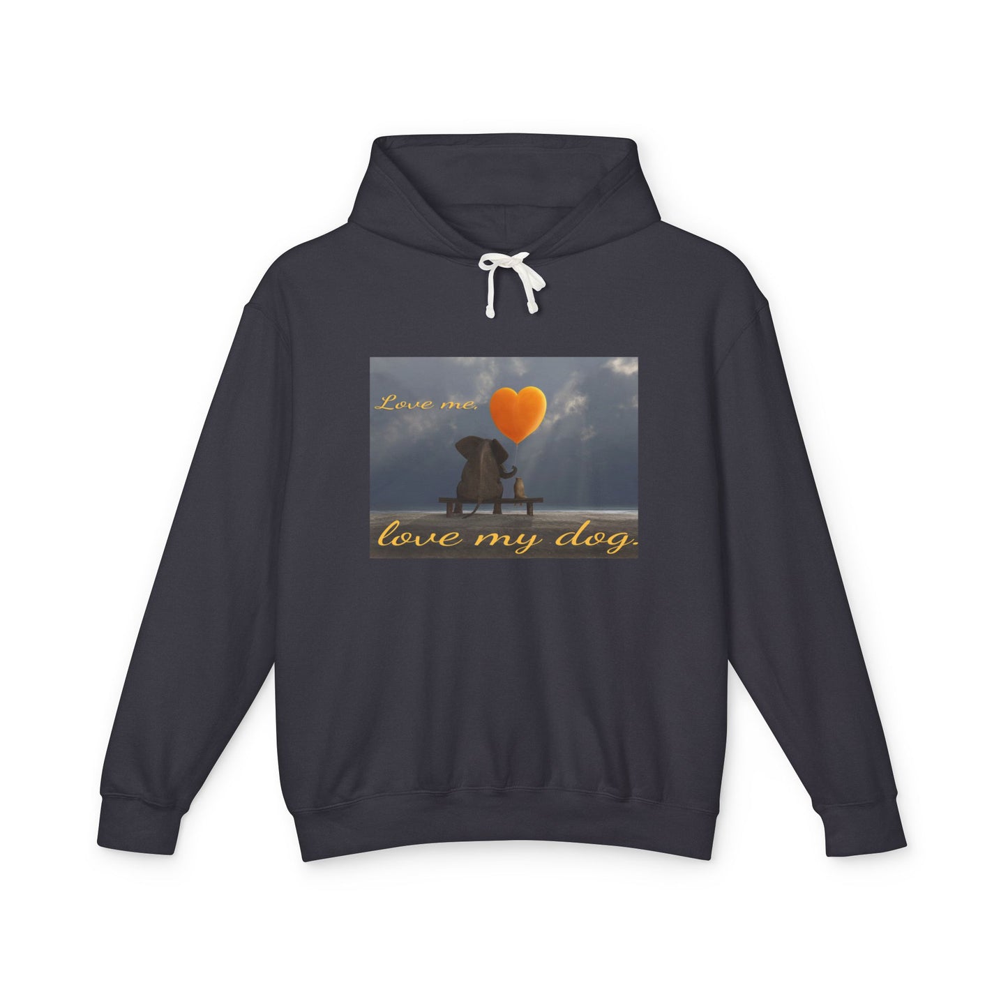 Love Me, Love My Dog - Unisex Lightweight Hoodie