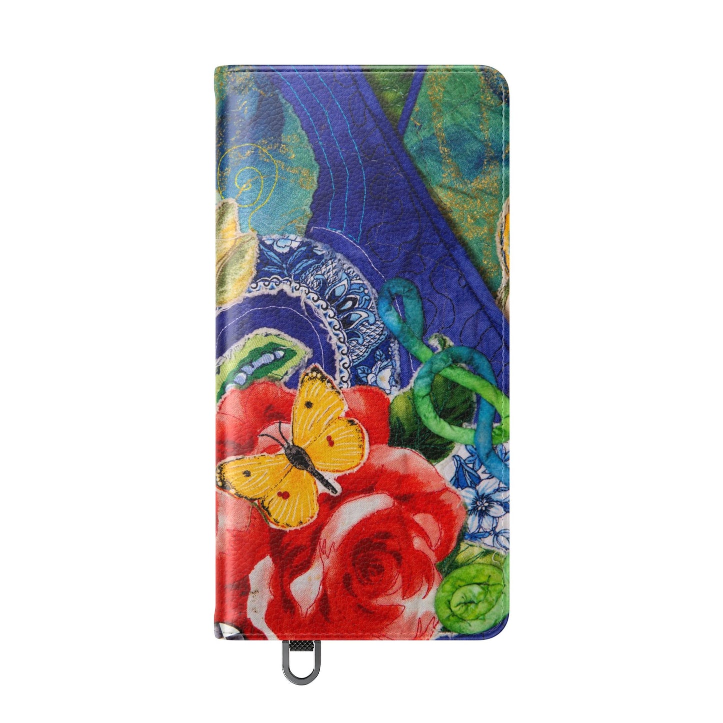 Artistic Floral Flip Wallet Phone Cases — with Card Slots