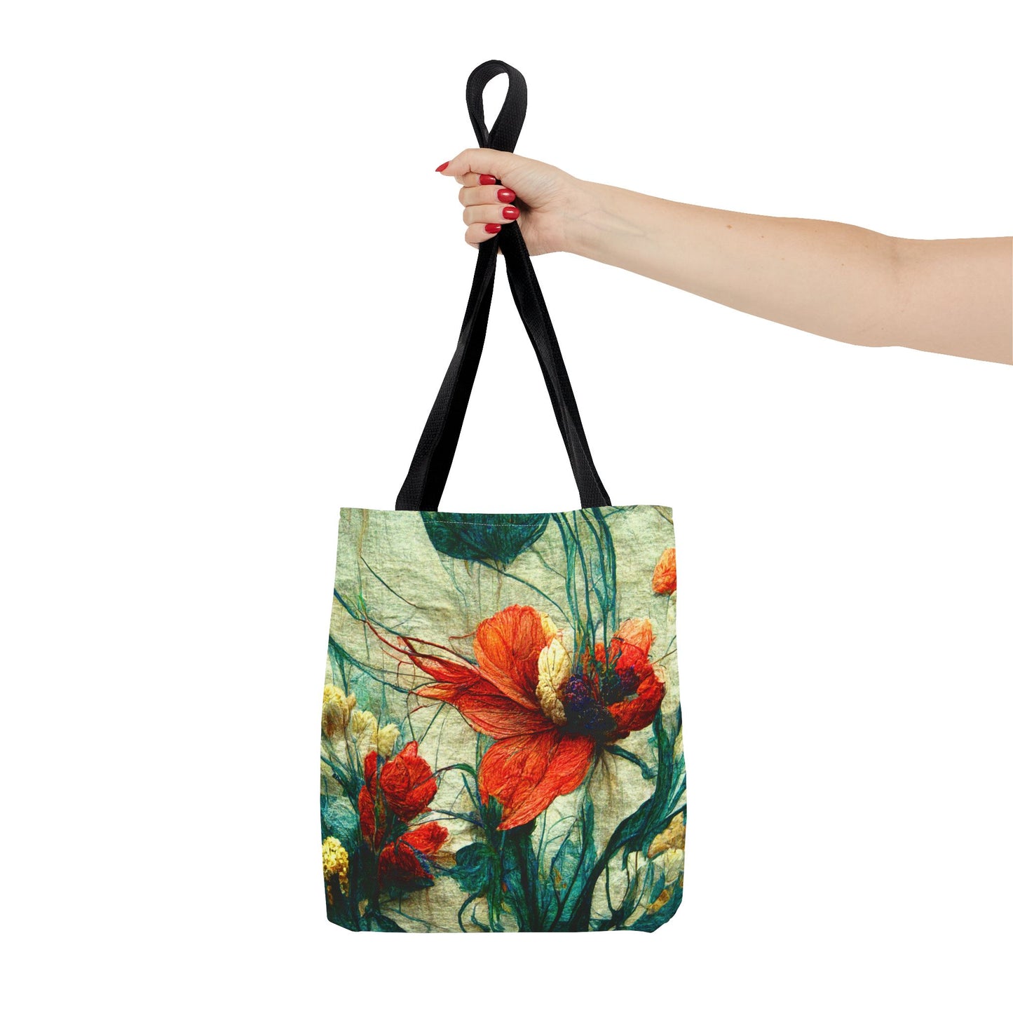 Red Flower Tote Bag