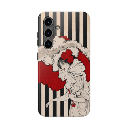 Art Nouveau Woman in Red Hat Tough Phone Cases