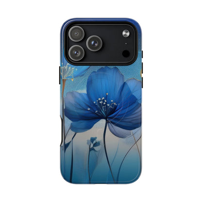 Blue Floral MagSafe Phone Cases