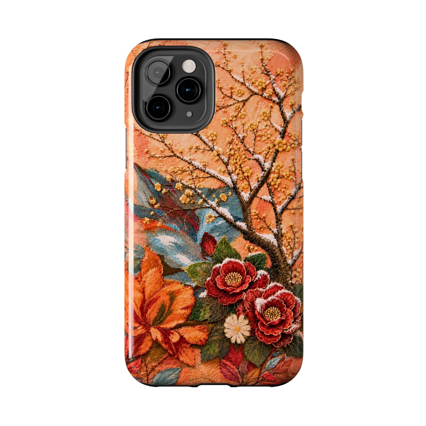 A Flower in Winter - Floral Vintage Tough Phone Case