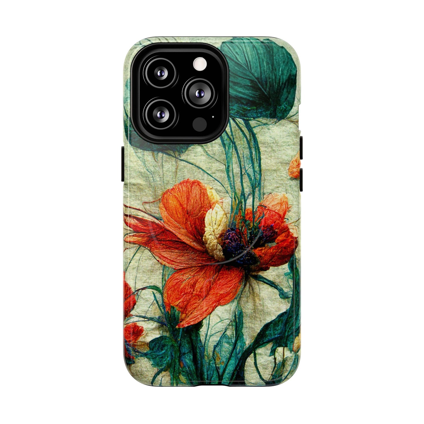 Red Flower MagSafe Phone Cases