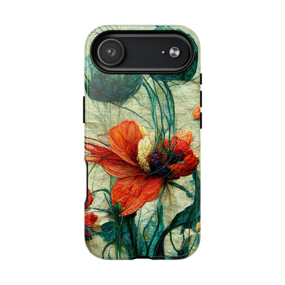Red Flower MagSafe Phone Cases