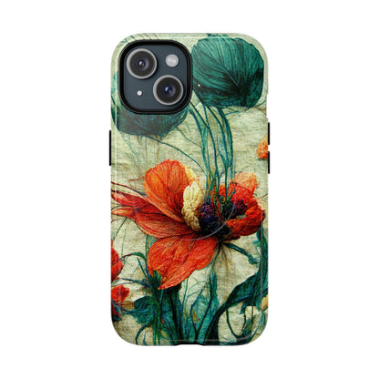 Red Flower MagSafe Phone Cases