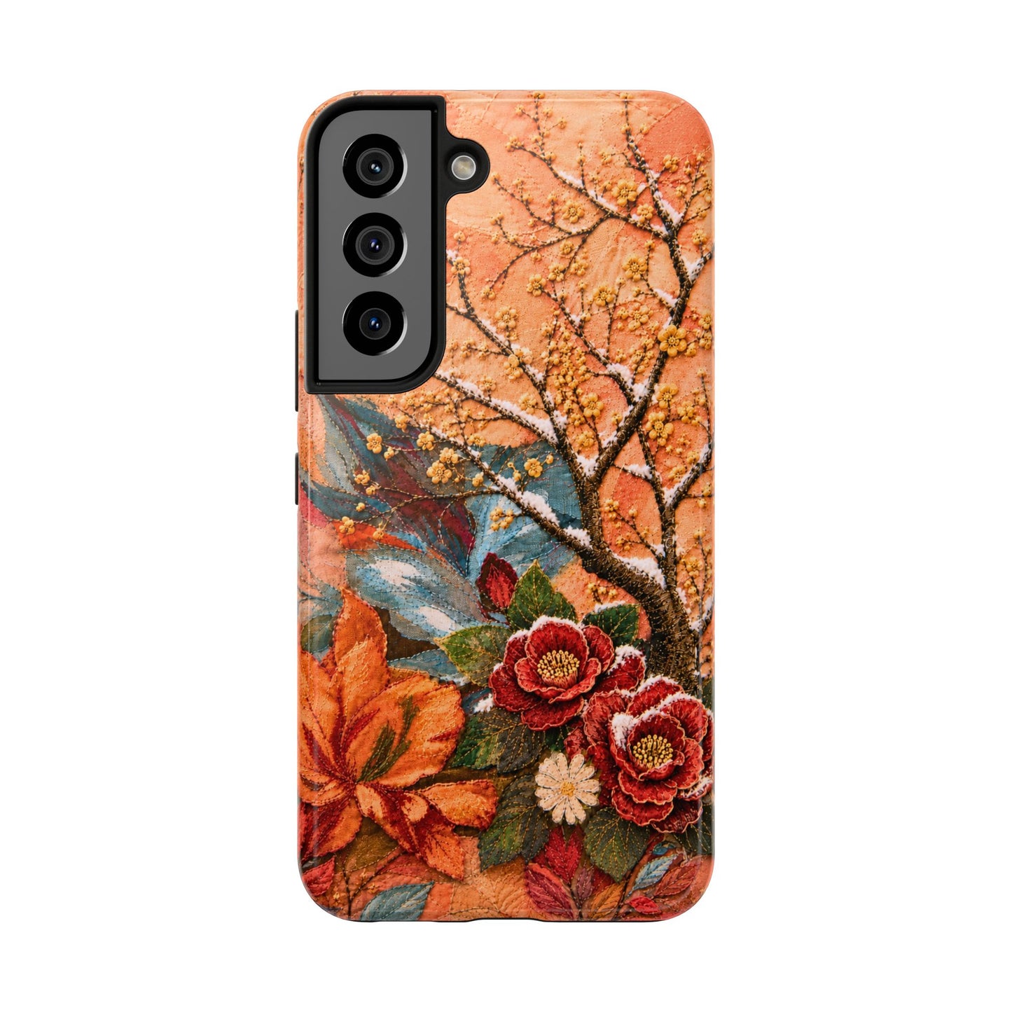 A Flower in Winter - Floral Vintage Tough Phone Case