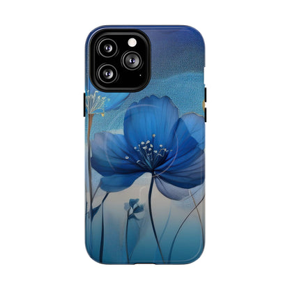 Blue Floral MagSafe Phone Cases