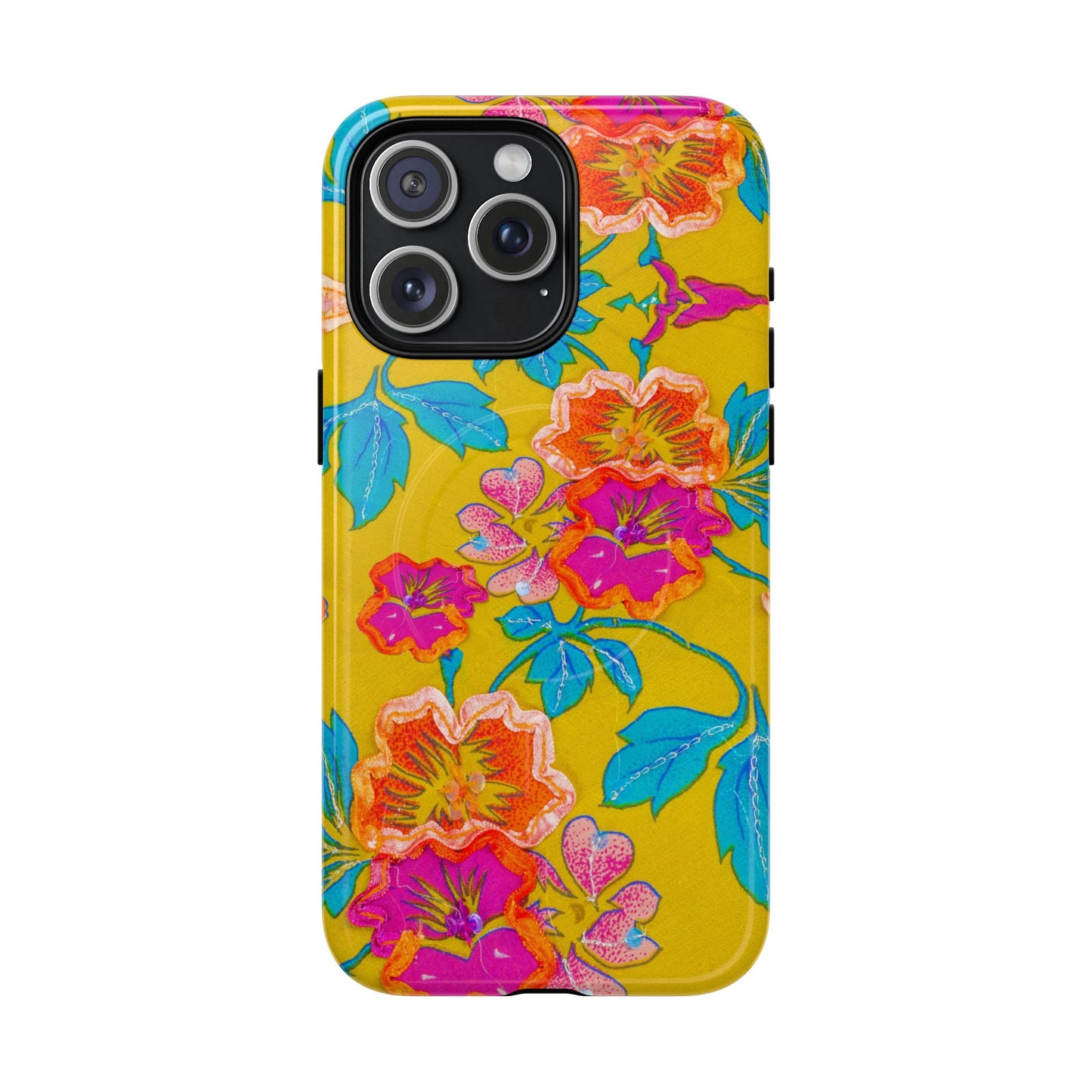 Golden Garden Bloom MagSafe Phone Cases