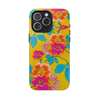 Golden Garden Bloom MagSafe Phone Cases