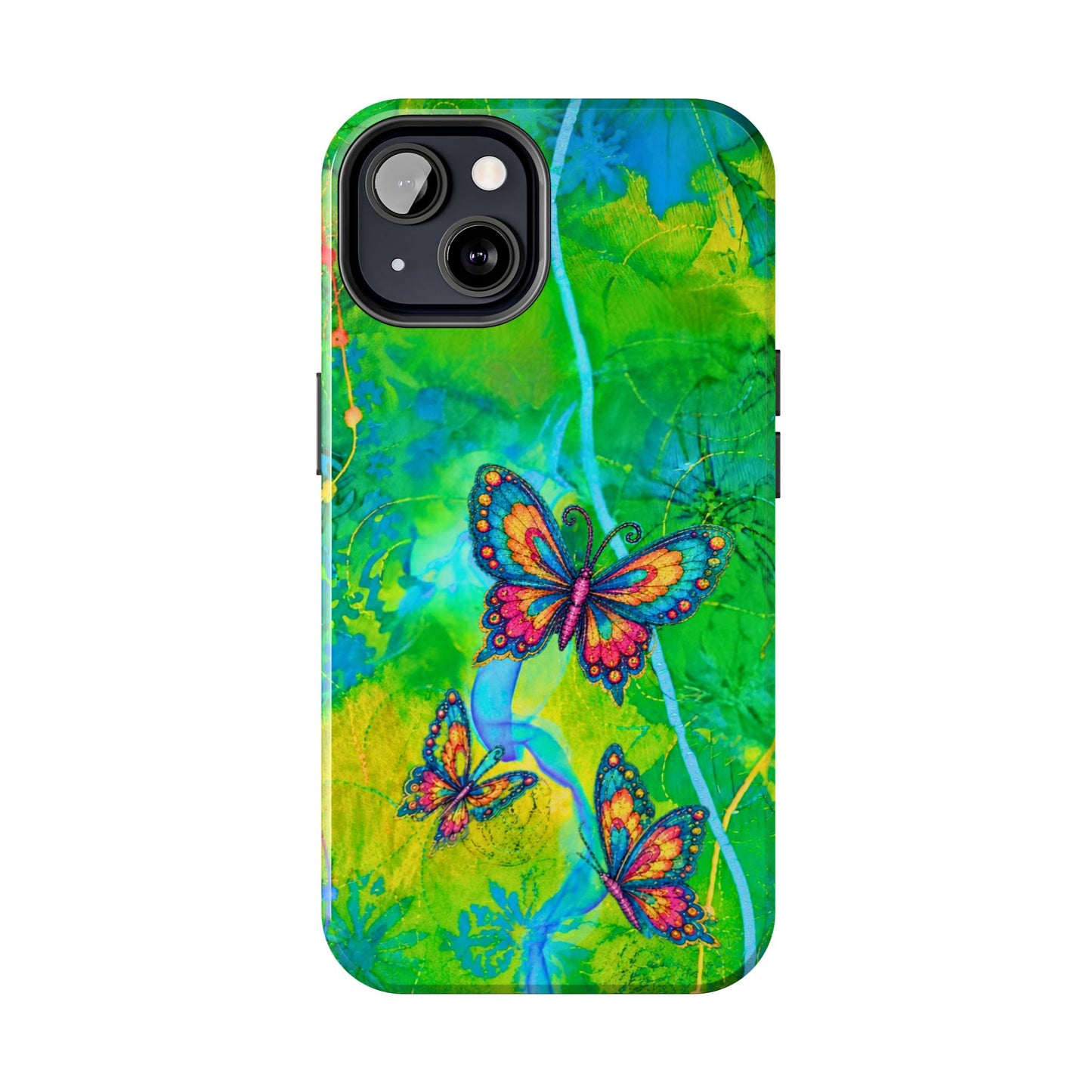 Morning Meditation - Butterfly Garden Tough Phone Case